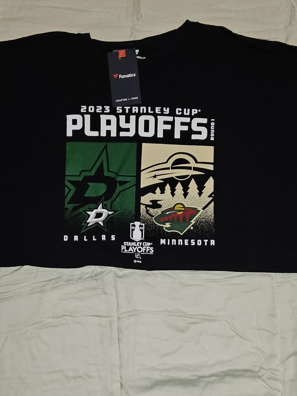Fanatics Black Dallas vs Minnesota Playoffs Graphic Tee